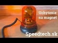 Oranžový halogénový maják 12V / H1 - magnetický (200x155mm) - Video Youtube
