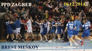 preview picture of video 'Handball fight tuča PPD ZAGREB - BREST MEŠKOV SEHA LIGA 16.12. 2014. Zagreb'