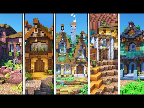 5 MINECRAFT HOUSES IN 5 BIOMES