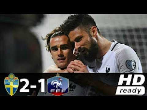 Sweden vs France 2-1   Highlights & Goals   09 June 2017