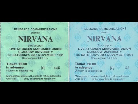 Nirvana - Queen Margaret Union, University of Glasgow, UK (11/30/91)