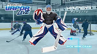 Sick dangles and sicker saves! | Testing out the new Bauer Flylite gear at Bauer Vapor Live