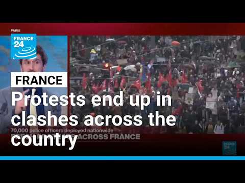 France: Protests continue while police fire tear gas at demonstrators