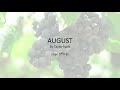 August by Taylor Swift - Easy acoustic chords and lyrics