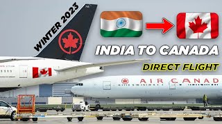 India To Canada 🇨🇦 Full Journey in Air Canada | My First Flight Experience | Direct Flight