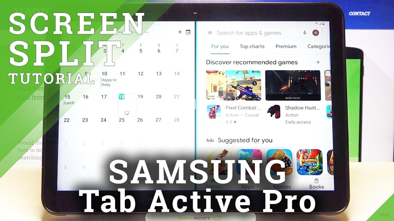 How to Activate Dual Screen on SAMSUNG Galaxy Tab Active Pro – Split Screen