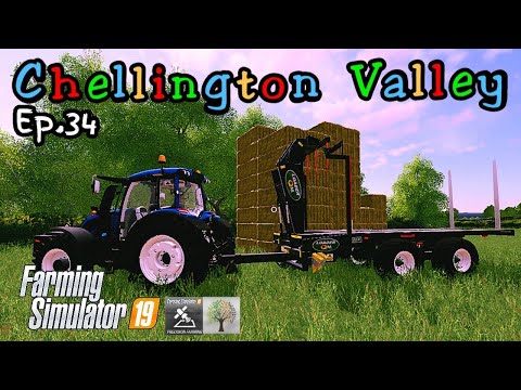 Chellington Valley - Get a bale on - Ep.34 - Year 3 - Xbox Timelapse Farming Simulator 19 FS19