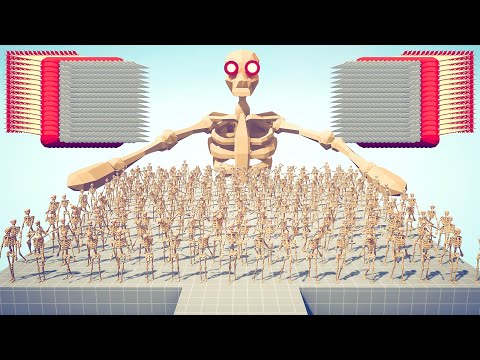 SKELETON ARMY + GIANT SKELETON vs EVERY DUO GODS - Totally Accurate Battle Simulator 2024