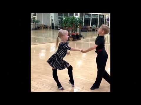 Amazing kids latin couple| Rumba basic routine| Baby latin