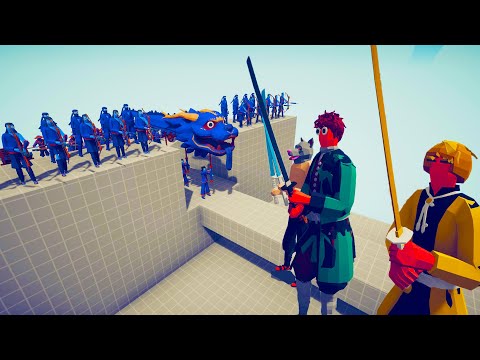 3x DEMON SLAYER vs EVERY FACTION | TABS Totally Accurate Battle Simulator