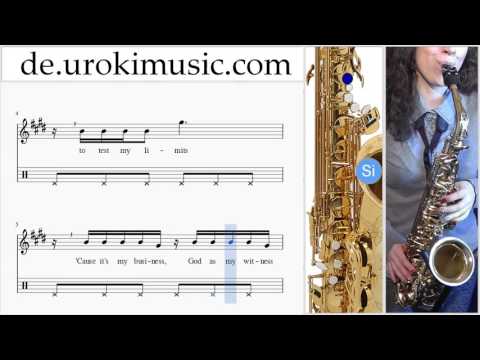 Saxophon Alt Lernen Ariana Grande Dangerous Woman Teil#2 Saxophonunterricht Noten Schule Lied Lehrer
