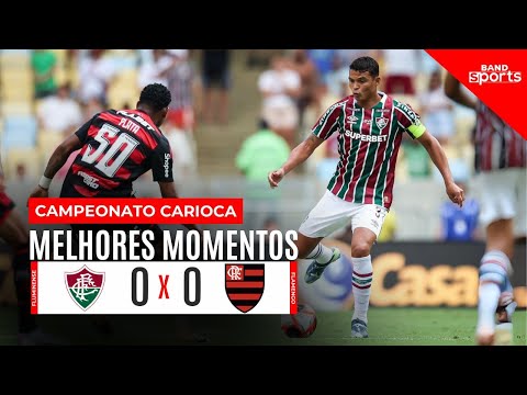 FLUMINENSE E FLAMENGO EMPATAM SEM GOLS EM CLÁSSICO DE POUCA EMOÇÃO NO MARACANÃ | MELHORES MOMENTOS