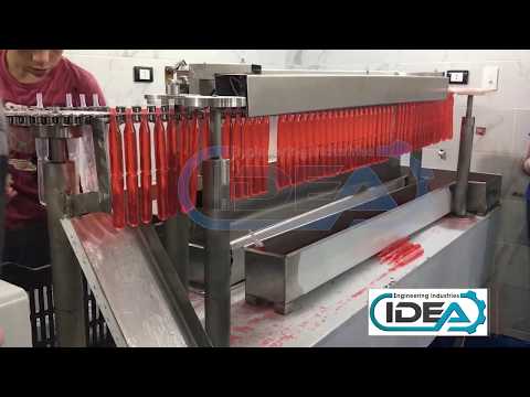 Machine filling lolita (ice loly)