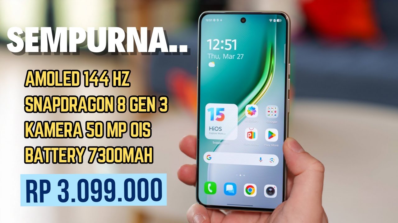 ASLI MENDING INI‼️SNAPDRAGON 8 GEN 3, RAM 12/256 | HP 3-4 JUTAAN TERBAIK DAN TERBARU 2025