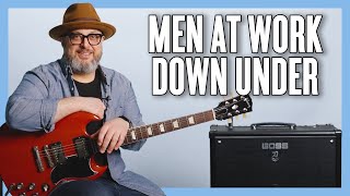 Men At Work Down Under Guitar Lesson + Tutorial