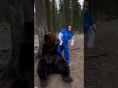 Маришку чуть не съел медведь ????    #shortsvideo #bear