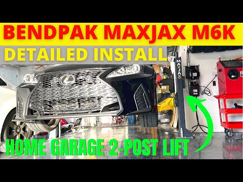 How to Install MaxJax M6K 2-Post Portable Lift | BendPak Danmar Installation