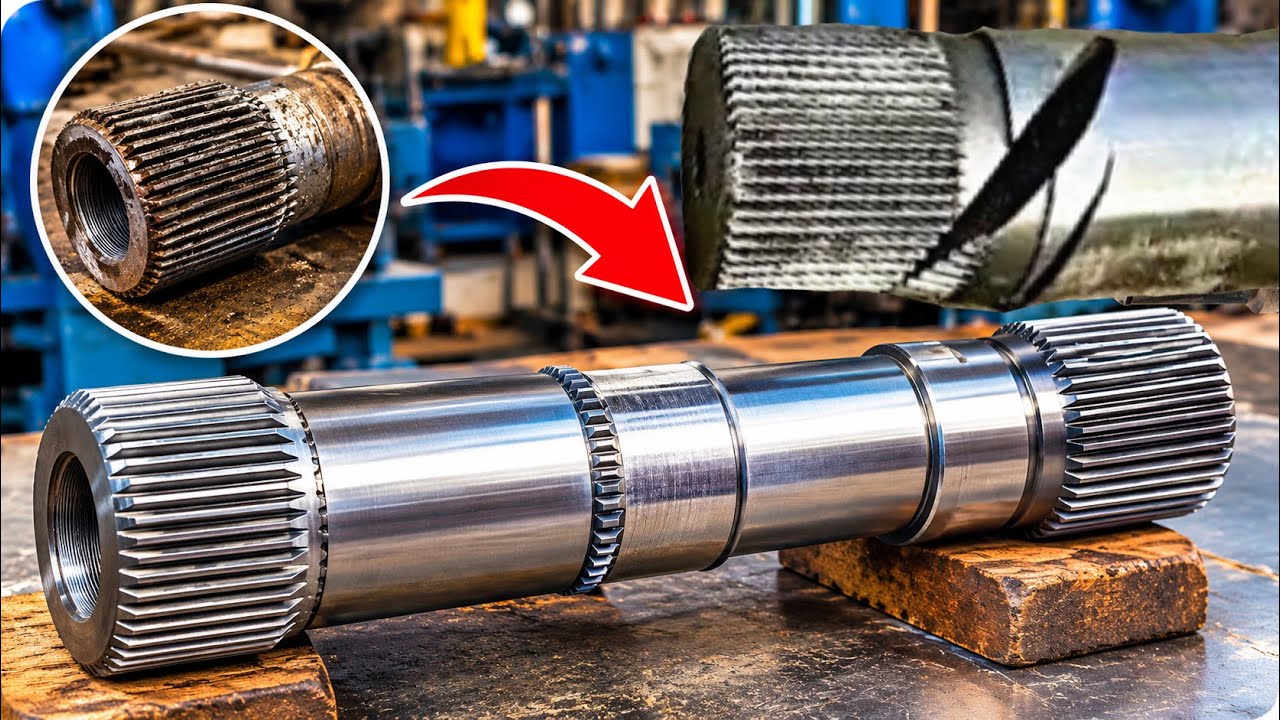 Wrecked Massey Tractor Lift Shaft Reborn 💥 | Complete Repair & Restoration