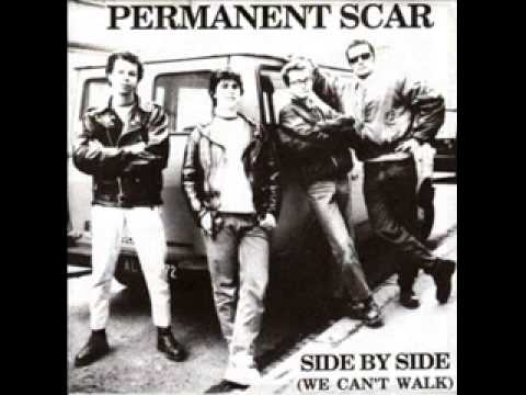 Italia Punk anni 90; PERMANENT SCAR (Alessanria) - Side by side (we can't walk) ep/7"