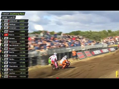 That was close between Jeffrey Herlings and Lucas Coenen! 😱 #MXGPNetherlands