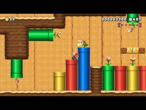 Eric's Super Mario Maker 2 Levels: Boom Boom's Pipe Pyramid