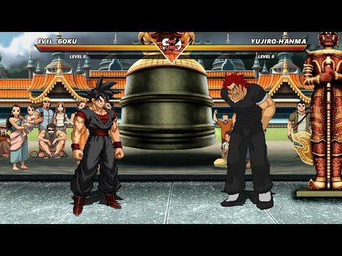 EVIL GOKU vs YUJIRO HANMA - High Level Awesome Fight!