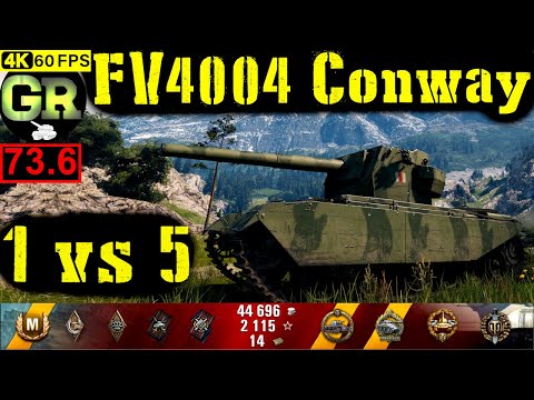 74_World of Tanks FV4004 Conway WoT Replay - 9 Kills 5.9K DMG(Patch 1.4.0)