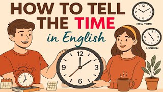 How to Tell the Time in English | AM, PM, O’Clock Explained | Easy English Conversation (A1–B1)