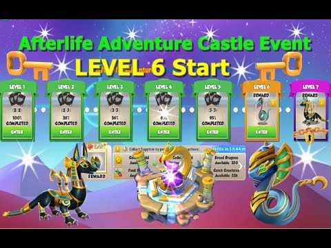 Afterlife Adventure Castle Event | Level 6 Start | Dragon Mania Legends
