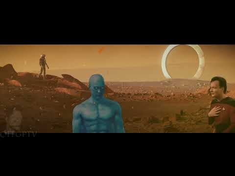 Dr. Manhattan fights Q (Star Trek) #shorts