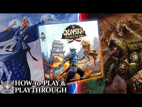 Gunsen: Battle for Toshi Ranbo - How to Play + Crane Clan vs Dragon Clan Full Game