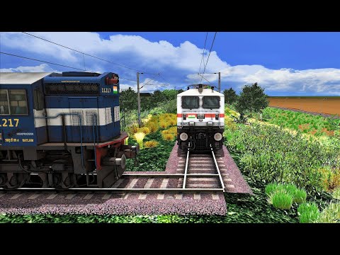 Trains vs Sharp Turn – when engineers have no brain | Train Simulator 2022 | Trains Crashes