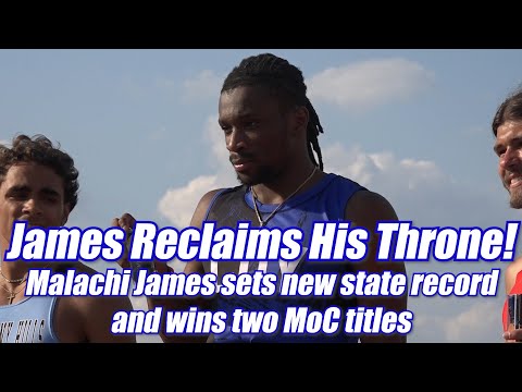 Malachi James sets 100m state record at NJ Meet of Champions | 100 & 200 meter champion!