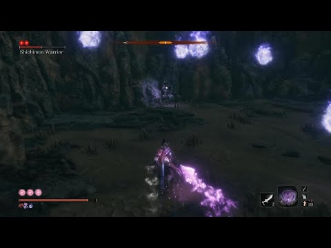 Sekiro: Shadows Die Twice Shichimen Warrior Mini Boss Fight: Guardian Ape's Burrow Area