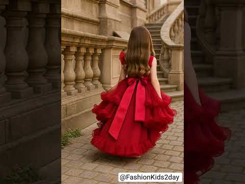 vestidos de fiesta rojos para niña 💡 ropa de gala