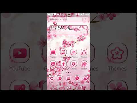 Cherry Blossom Launcher Theme Video