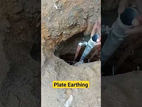Plate Earthing #earthing #electrical #voltage #electric #technology