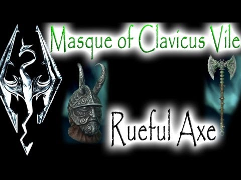 Skyrim: Daedric Artifacts - Masque of Clavicus Vile & Rueful Axe ("A Daedra's Best Friend" quest) Video