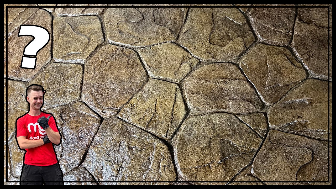 SM 1902 Concrete Stamp Demo. Oak Finish