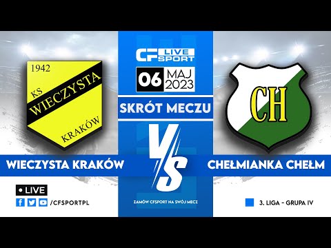 Skrót meczu: Wieczysta Kraków - Chełmianka Chełm 06.05.2023