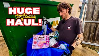 HUGE Dumpster Diving Haul! We Saved So Many New Products From The Land