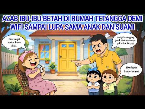 AZAB IBU-IBU BETAH DI RUMAH TETANGGA DEMI WIFI SAMPAI LUPA SAMA ANAK DAN SUAMI