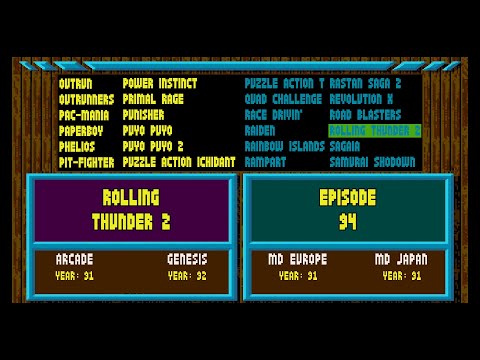 Arcade Games Vs Sega Genesis - Rolling Thunder 2