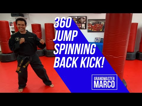 MARTIAL ARTS DRILL: 360 Jump Spinning Back Kick / 2-min Tips to Master This Power Kick!
