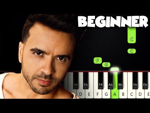 Despacito - Luis Fonsi | BEGINNER PIANO TUTORIAL + SHEET MUSIC by Betacustic