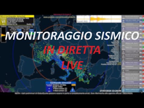 Monitoraggio sismico Live - Real Time Mediterranean Earthquake Monitoring