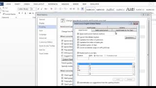 Proofing Options - Auto Correct & Custom Dictionary - Word 2013