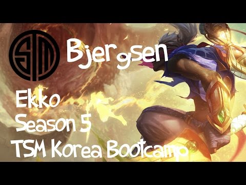 TSM Bjergsen (Korea Bootcamp) - Ekko 에코 Mid Lane - 22/5/11 - Korea KR Solo Queue