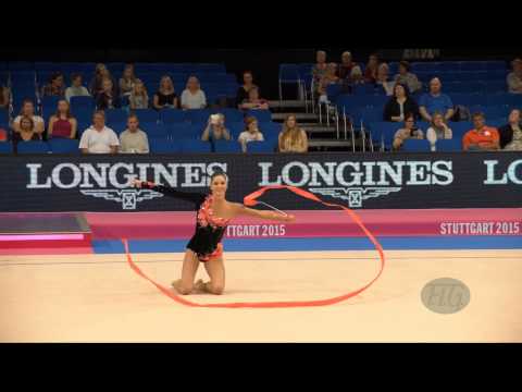 Anna SEBKOVA (CZE) 2015 Rhythmic Worlds Stuttgart - Qualifications Ribbon