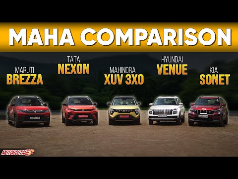 Mahindra XUV3XO vs Tata Nexon vs Kia Sonet vs Maruti Brezza vs Hyundai Venue - MAHA COMPARISON!